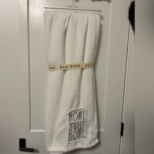 Rae Dunn White Throw- Home Sweet Home